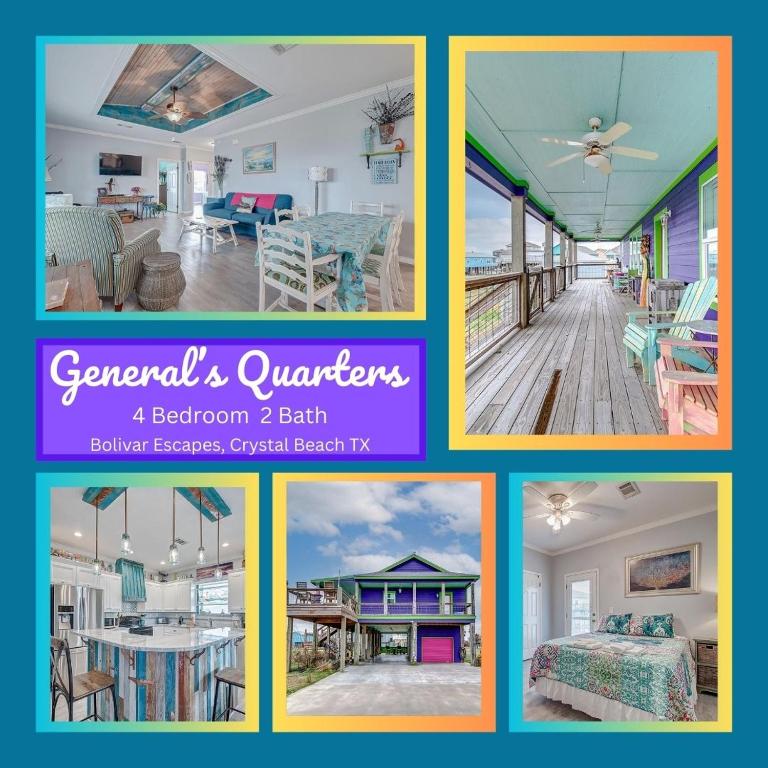 Generals Quarters by Bolivar Escapes, Crystal Beach