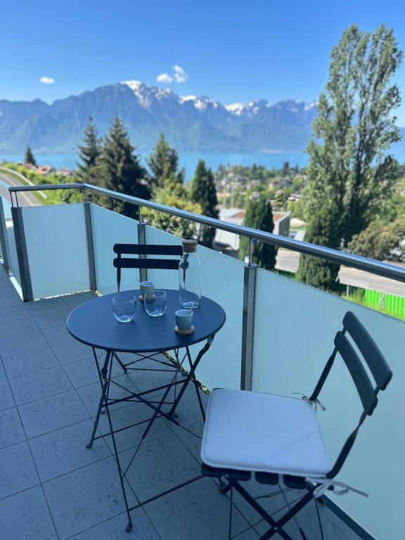 panoramic view with garden, Montreux