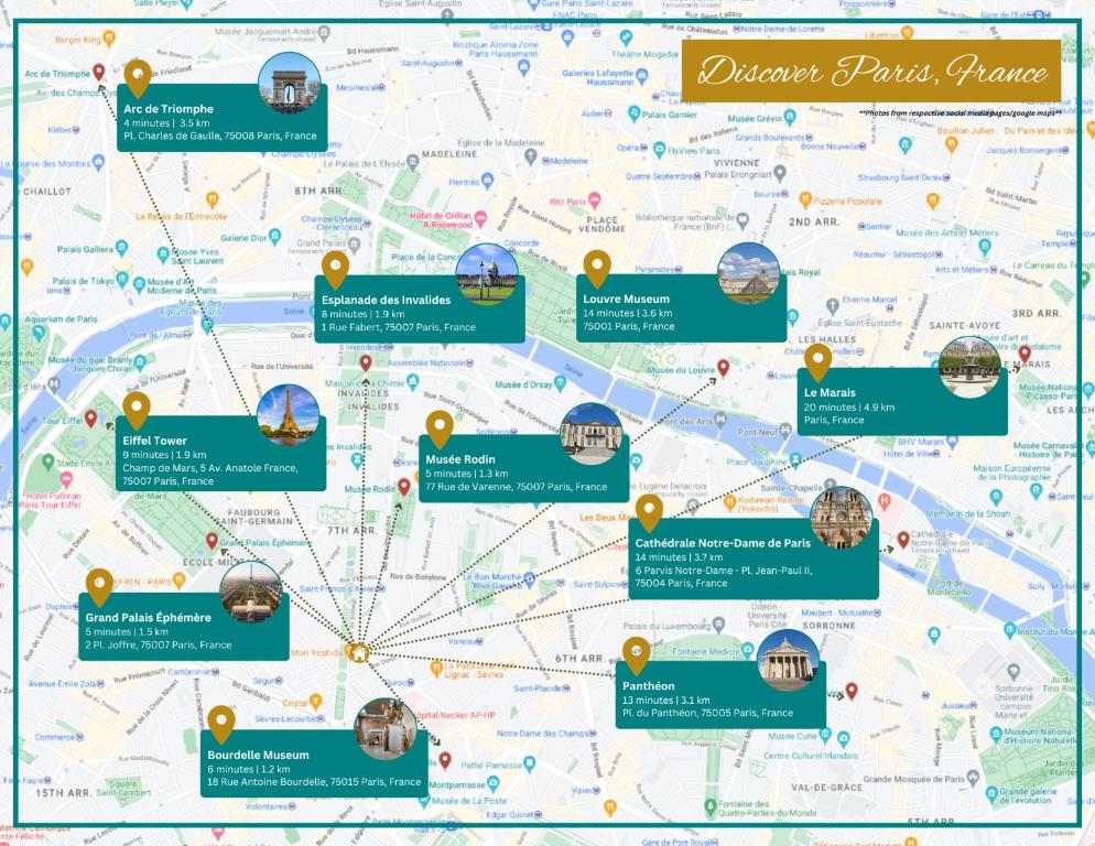 Le Bertrand - Cosy - 6 pers- Invalides-Tour Eiffel - 5