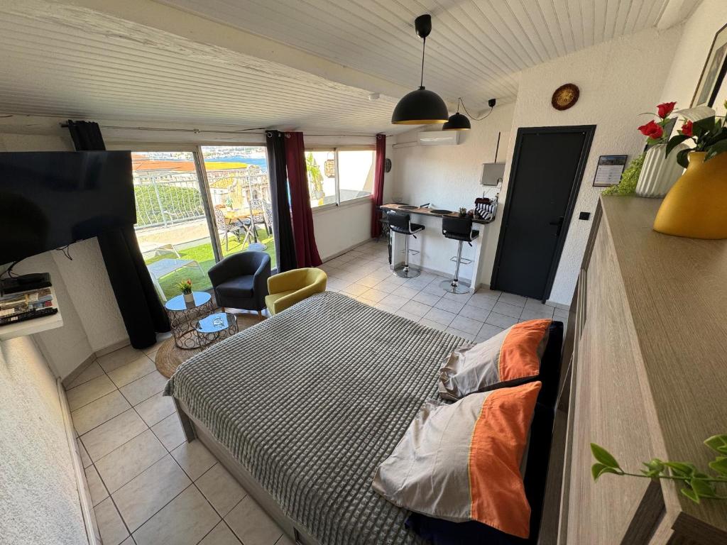 Studio en Toit terrasse - Vue Mer - Grande Terrasse - 3