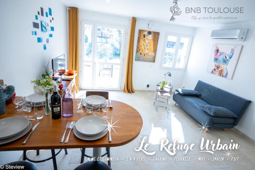 BNB TOULOUSE - Refuge urbain - Clim - Terrasse - Parking - WiFi - Proche transports, Toulouse