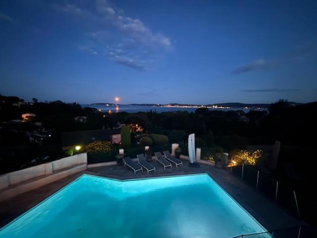 "La Chantyviere" Villa vue Exceptionnelle 180 degrés sur Golf Tropez, accès plage privée - 4