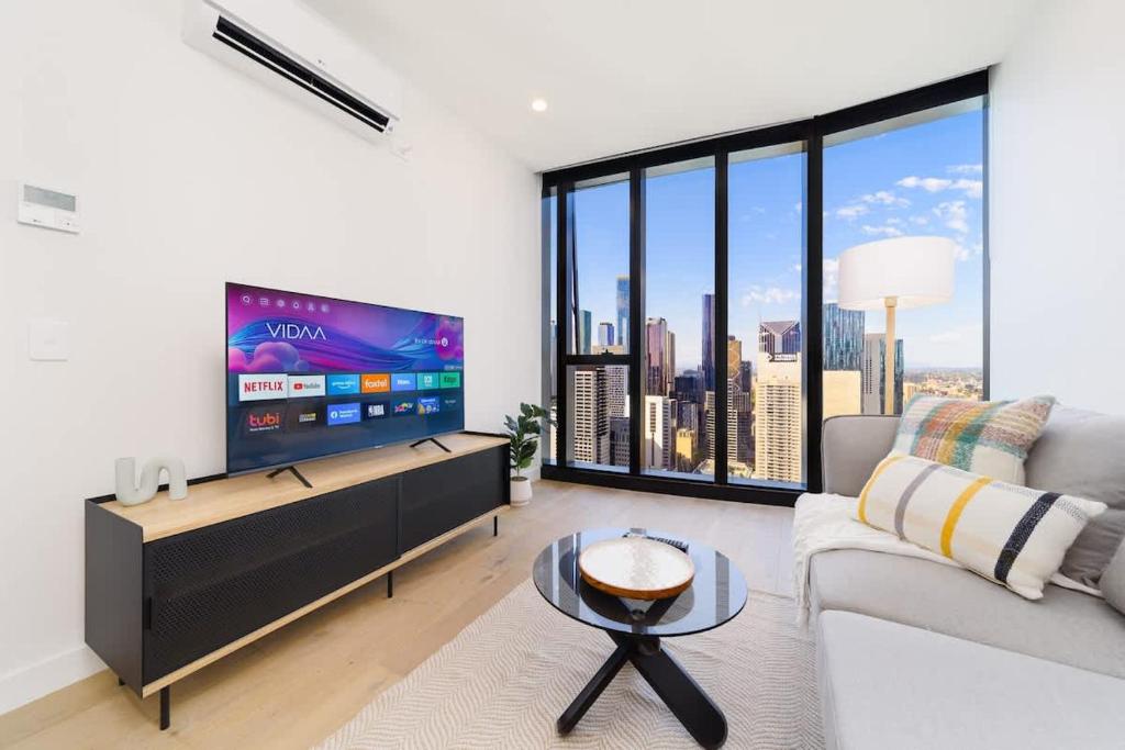 1Br1Ba1S Sophisticated Apt Southern Cross ASP-40 Gym Pool Sauna, Melbourne