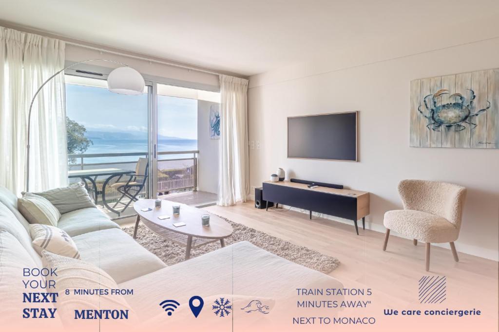 magnificent 2-room apartment sea view Roquebrune - 2