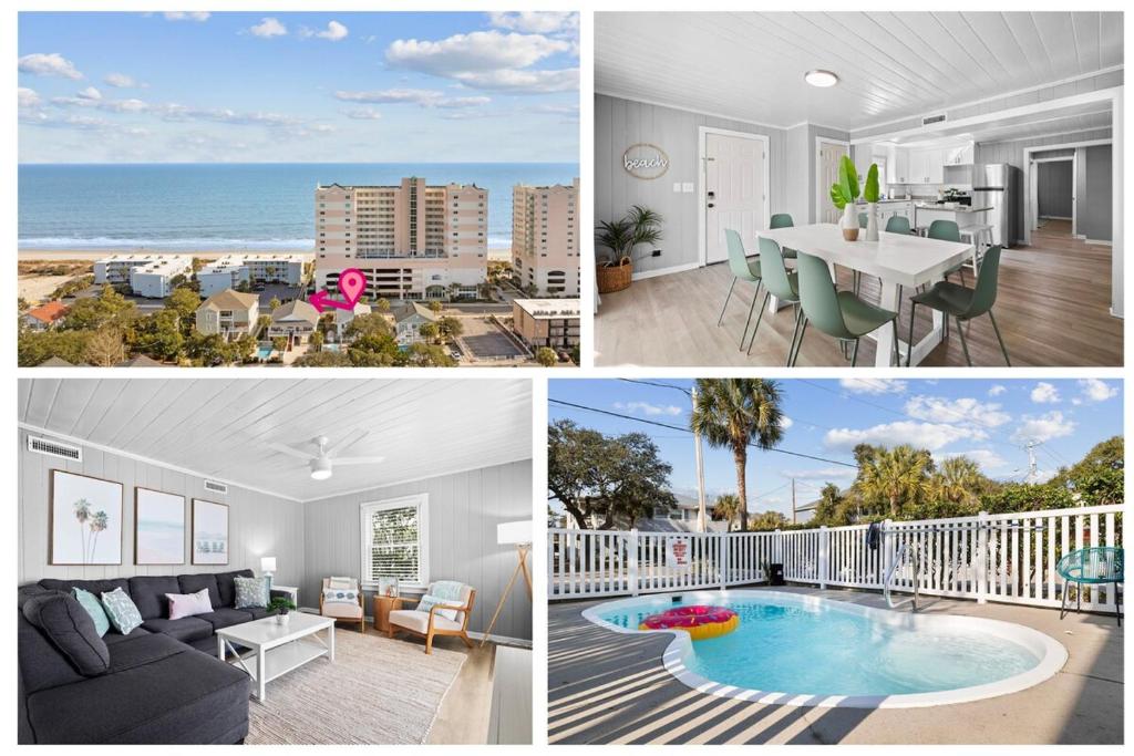 Surf Shack Steps to Beach Pool 2nd Row Sleep 17, Myrtle Beach