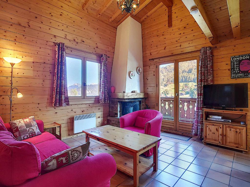 Demi-chalet 6 pers à La Clusaz avec WiFi, animaux admis et parking - FR-1-818-102 - 1
