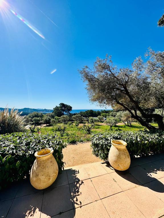 Villa Esden & adjoined outbuilding - Sea view, swimming pool, air conditioning, absolute calm, 5000 m2 land - 5