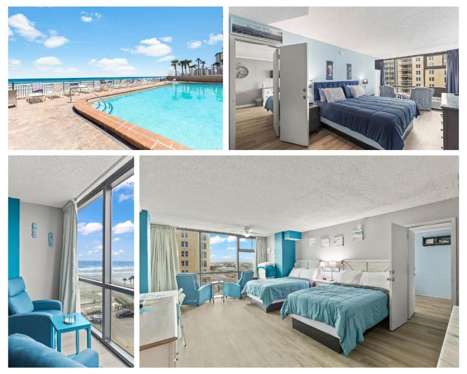 Oceanside Pair-A-Dise - Double Room, Heated Pool & Beach Access, Free Parking, Daytona Beach