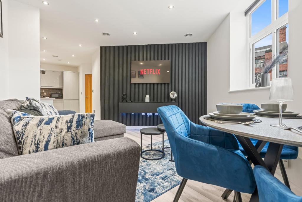 LE1, City Centre Luxury Apartment, Sofa Bed, Netflix, WiFi, Relocators, Contractors, Families Welcome, Leicester