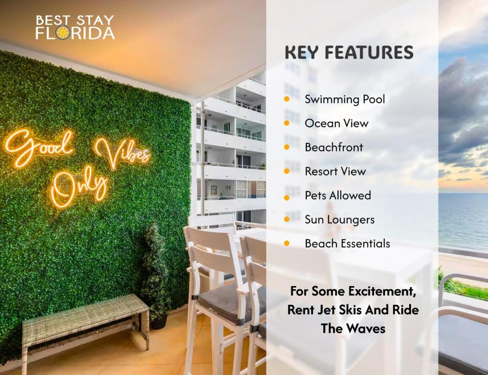 Beach Front Condo, Sea View, Beach Access, Balcony, Fort Lauderdale