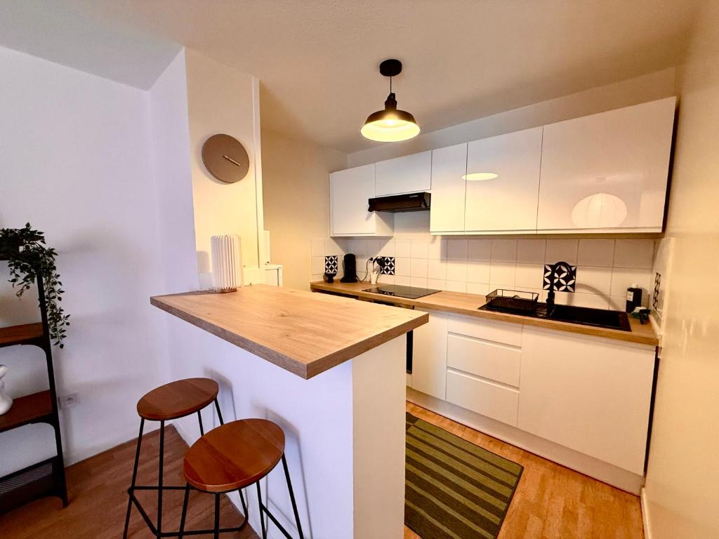 Appartement calme Borderouge - 2 pers - Wi-Fi haut débit, parking privé, métro et commerces à 5 mn - Idéal séjour pro ou détente à Toulouse - 4