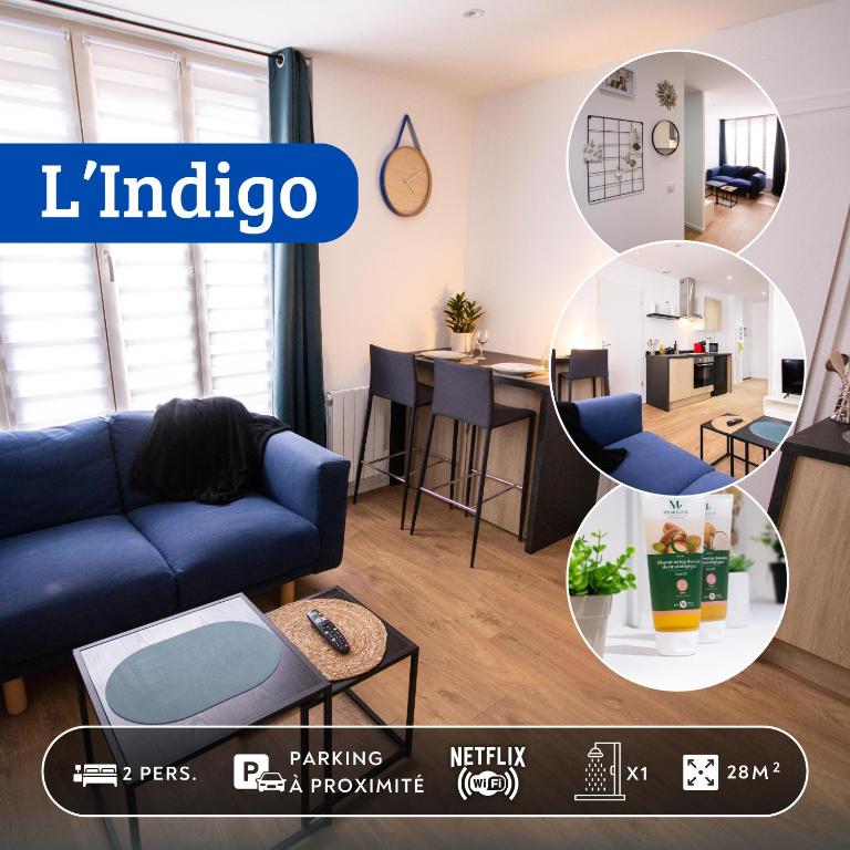 L'Indigo, plein centre, WIFI-Netflix, Montbéliard