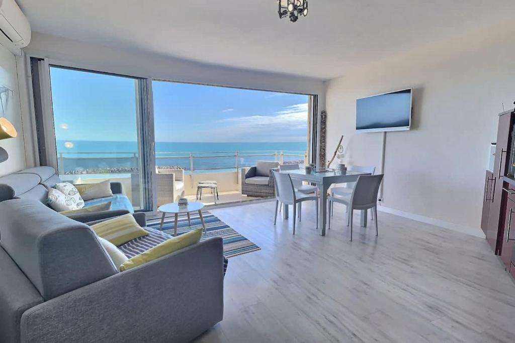 Magnifique appartement avec vue mer panoramique !, Valras-Plage