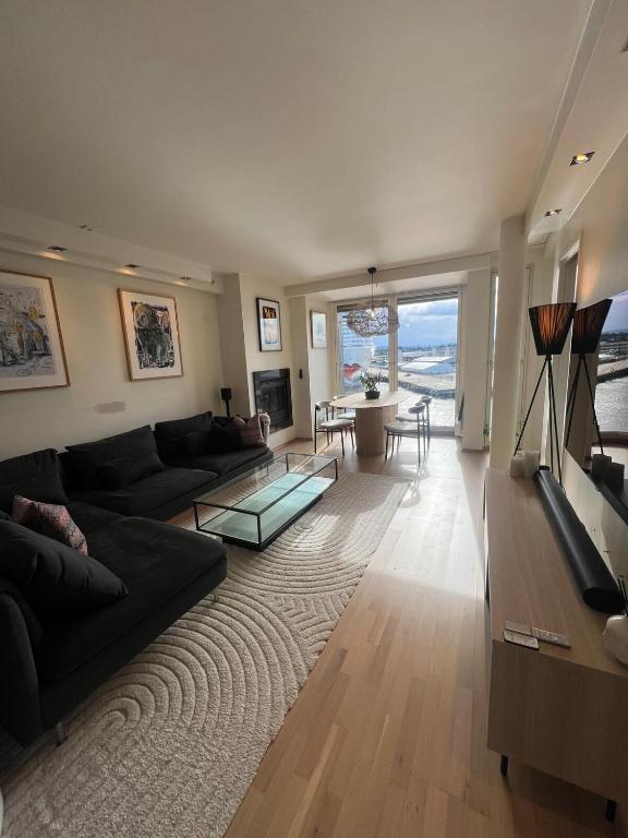 Spacious apartment with sea-view and sunset, Oslo