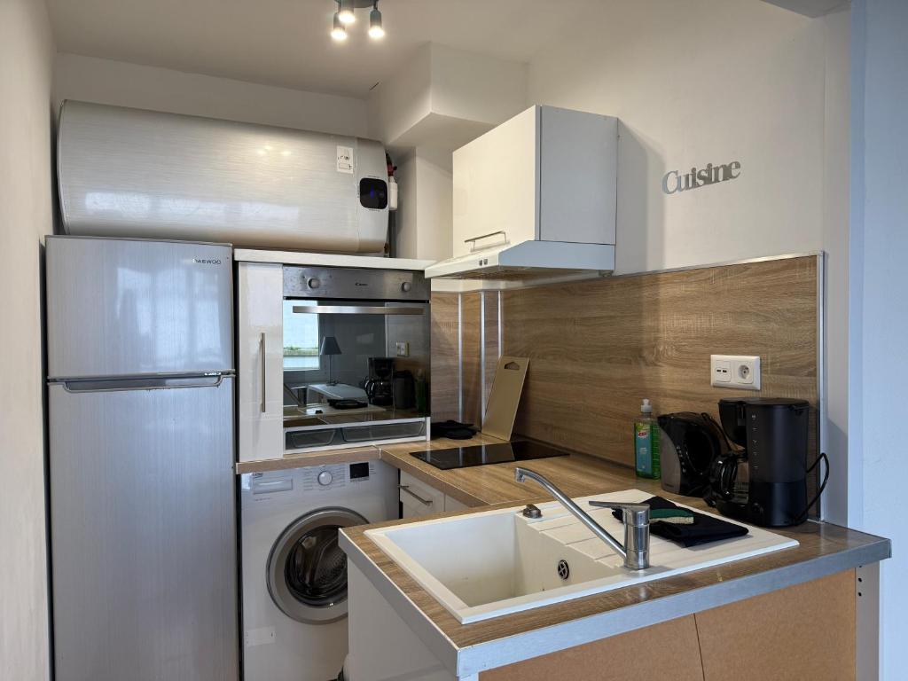Studio autonomie et confort - Centre ville Boulogne Sur Mer - Baignoire et lave linge - 2