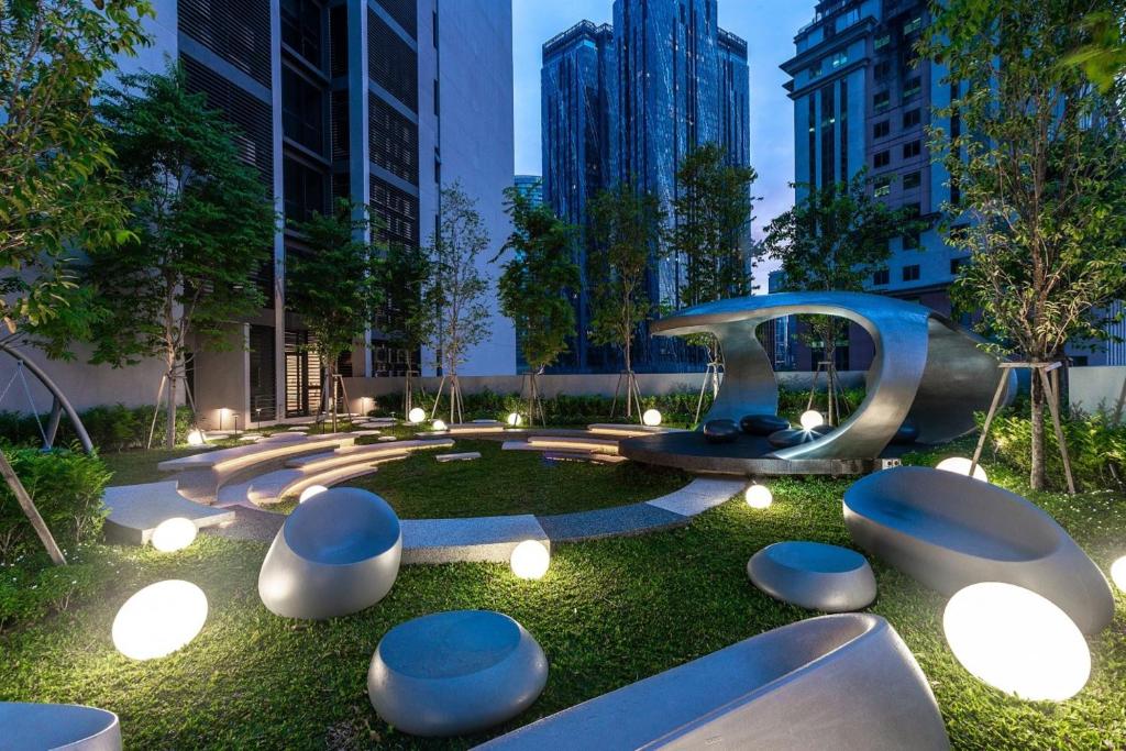 Swimming pool at a Kuala Lumpur apartment
