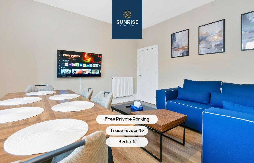 Baldovan Heights - INVOICE and REDUCED PRICE only via SUNRISE SHORT LETS DUNDEE, 3 Rooms, 6 Beds, TV's and Fans Each Room, Fully Equipped, 5 mins to Centre and Ring Road, Perfectly Suited to Groups and Long Stays, Dundee