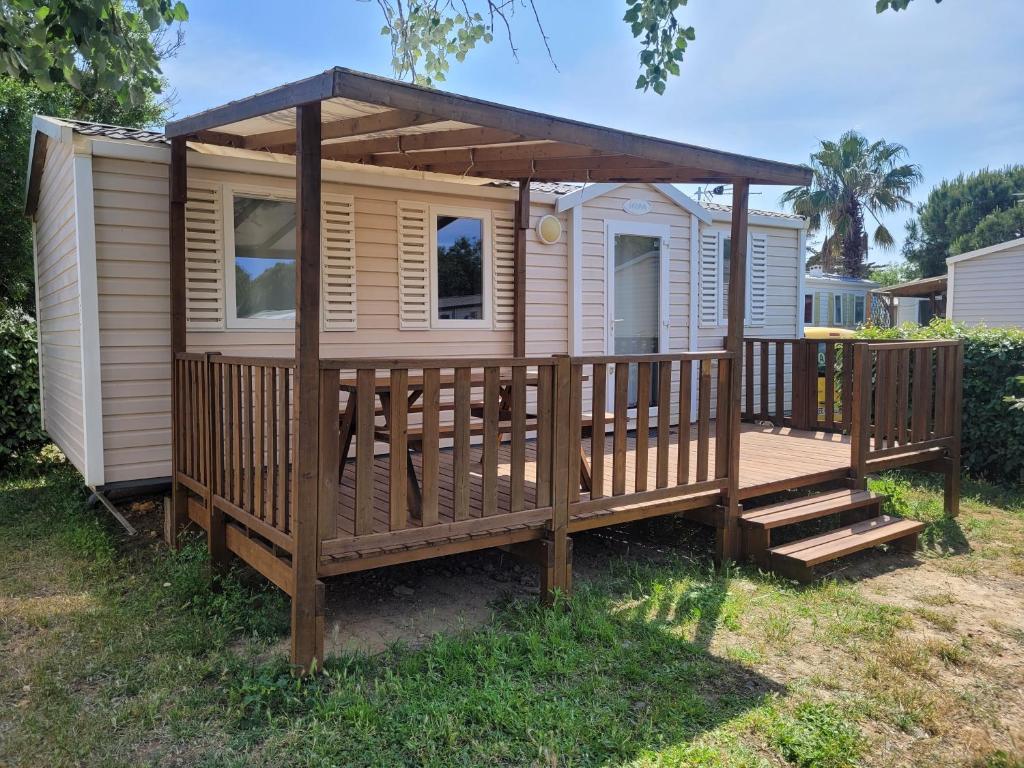 mobile home climatisé, 3 chambres - 1