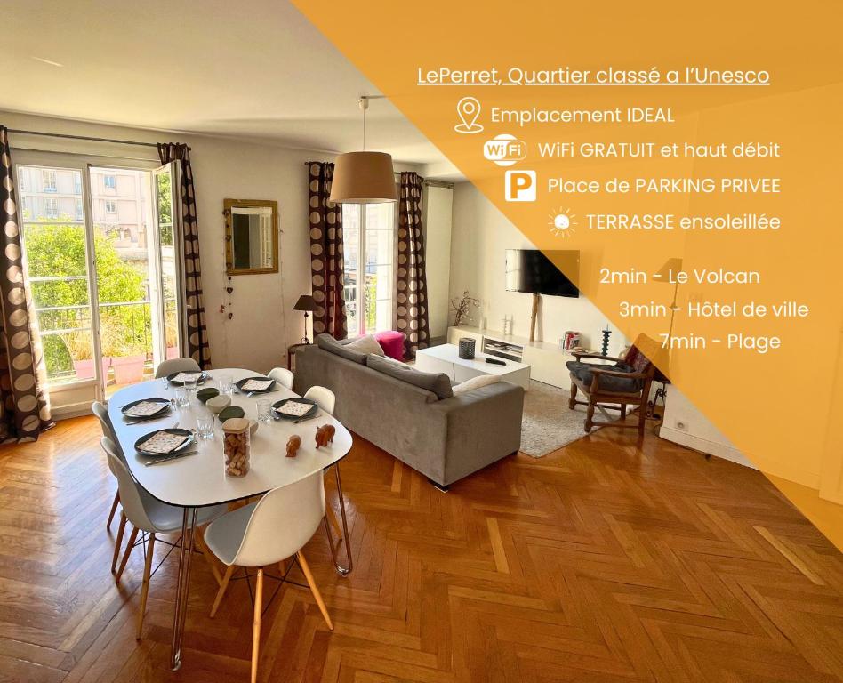 Hypercentre - Quartier PERRET - Parking Privé & Terrasse Ensoleillée, Cocon Chaleureux 100m2 - Le Perret, Le Havre
