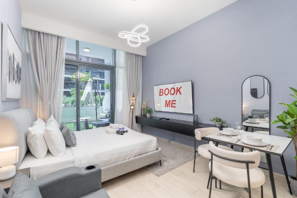 Elegant Studio with Garden in Meydan - Dubai, Dubaj