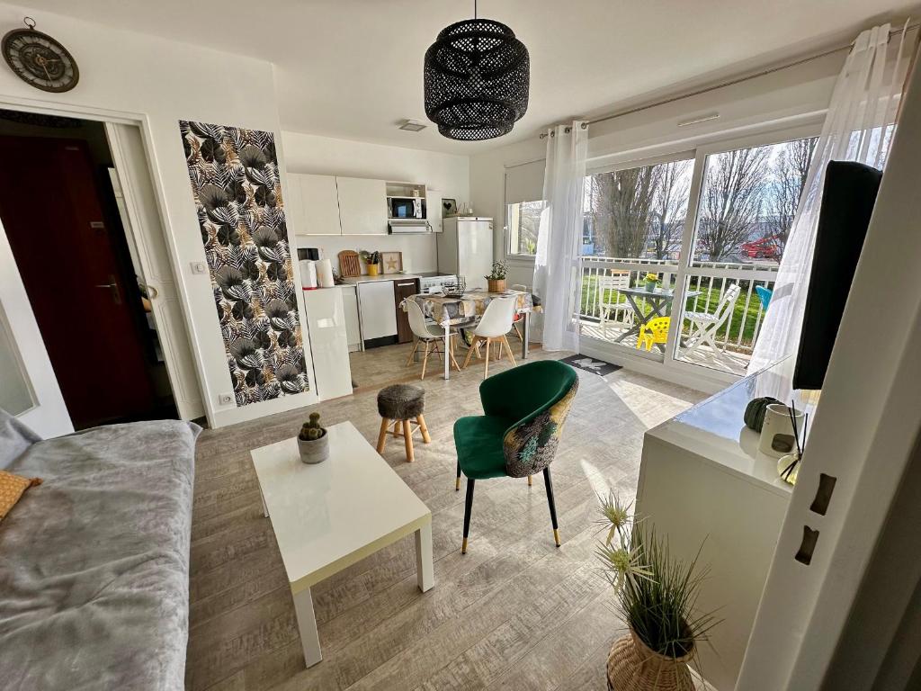 Charmant 2 pièces, balcon, proche centre-ville Cabourg, 4 pers, parking sécurisé - FR-1-487-360 - 3