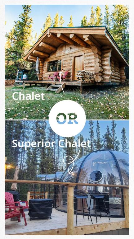 Rocky Mountain Escape Dome & Log Cabin Rentals - Rock Lake, Rock Lake Provincial Park