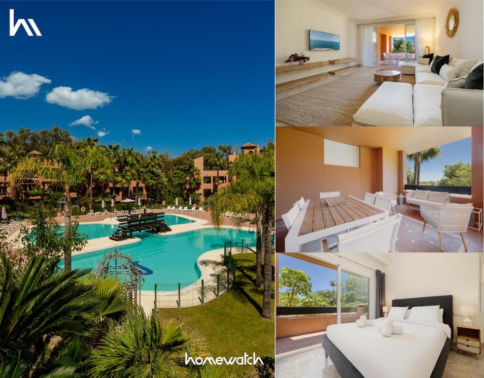 Apartment with large terrace, swimming pool and green areas, next to Puerto Banús, Marbella