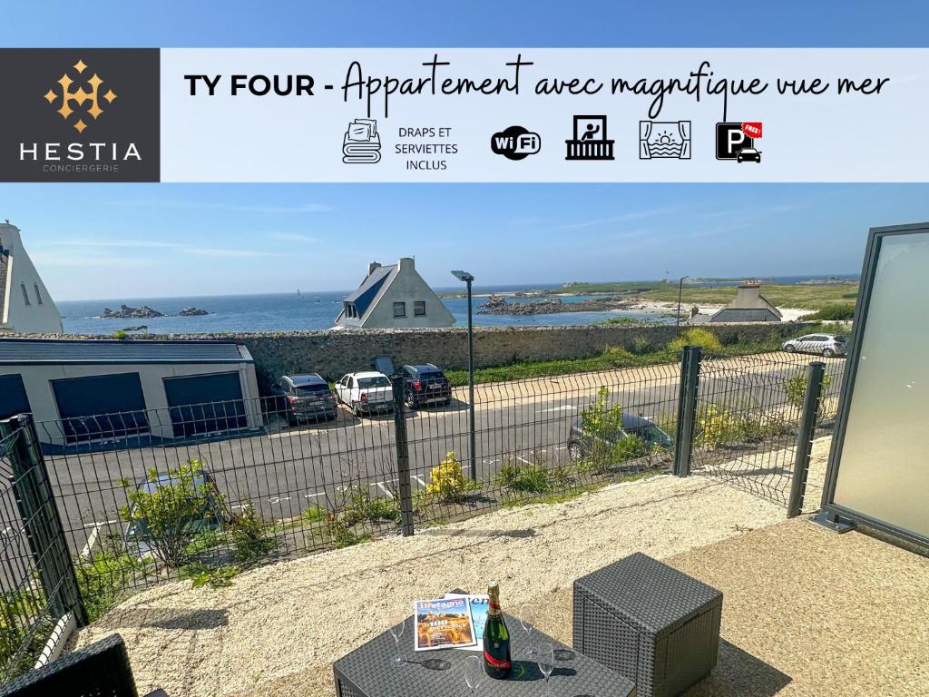 TY FOUR - Bel appartement T2 de standing vue mer, Porspoder