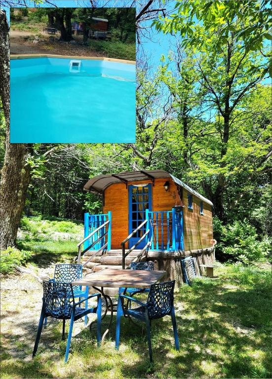 Gite la bleuet avec piscine, Valgorge