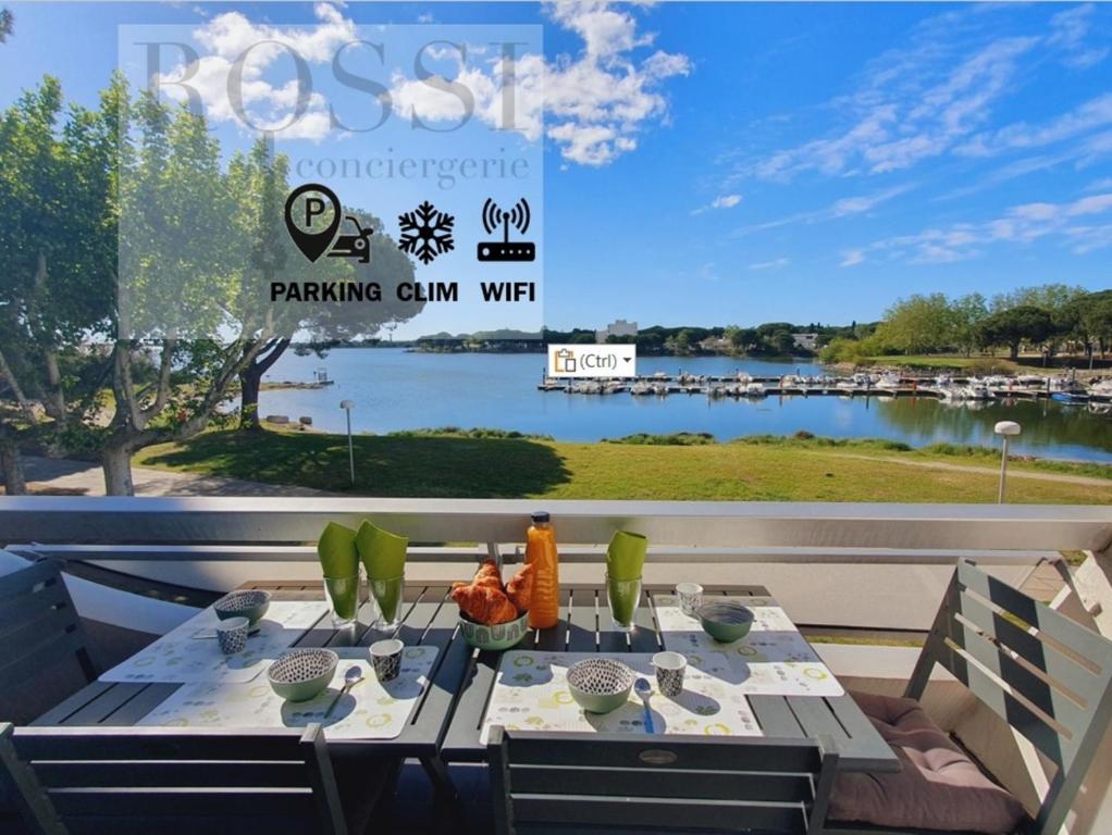 L'OLYMPE VUE LAC PARKING CLIM WIFI - ROSSIconciergerie - Linge inclus, La Grande Motte