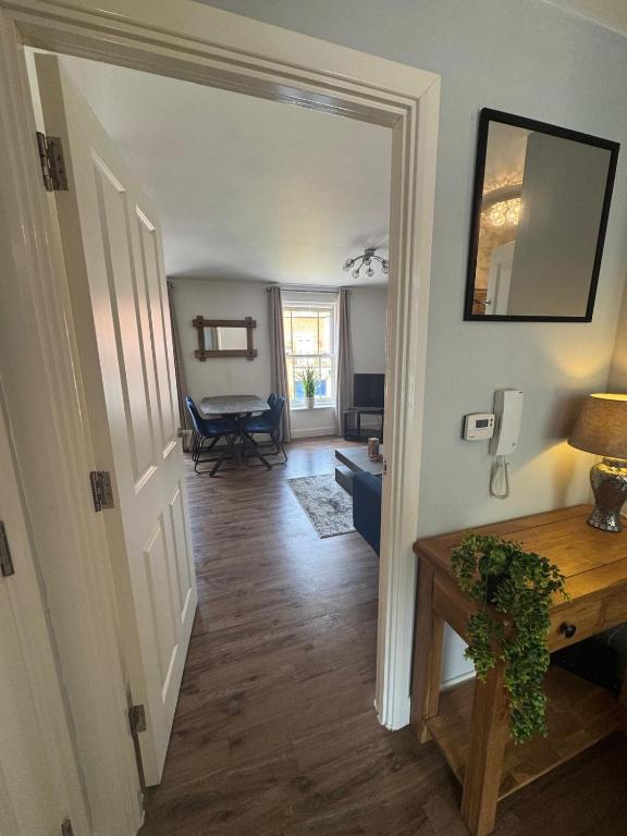 Town centre abode with gated parking, Shrewsbury