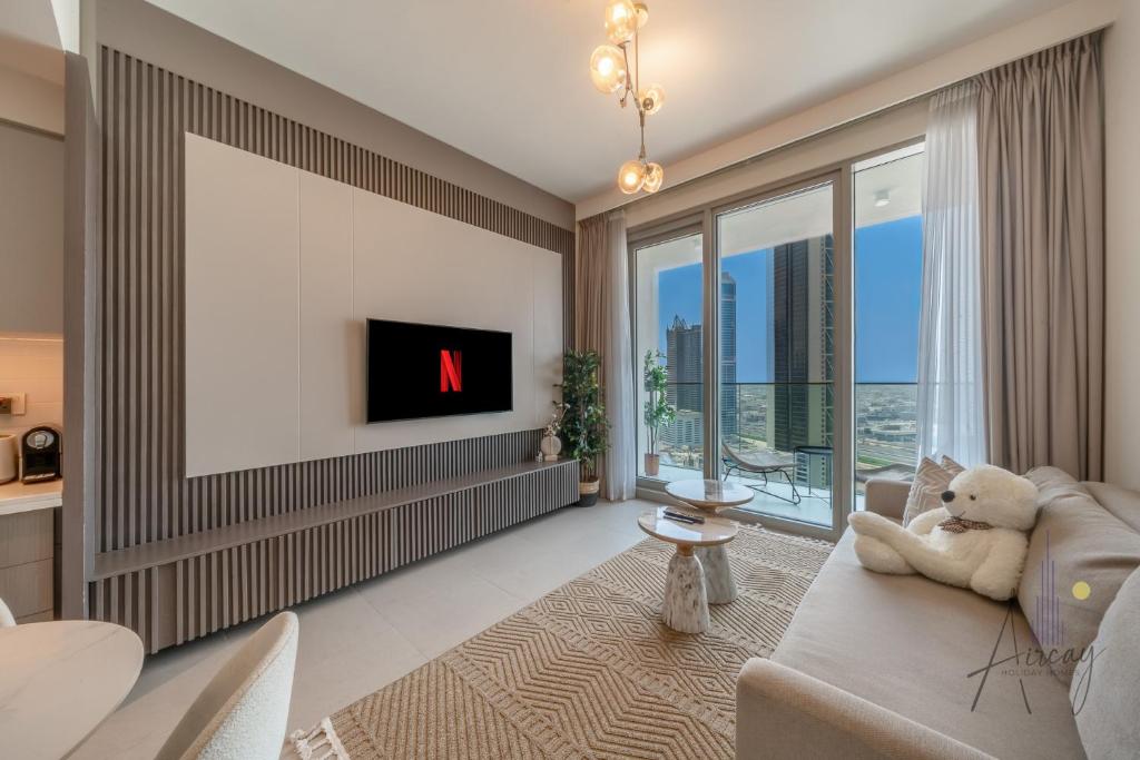 Sky-high Downtown 1br Steps From Burj Khalifa, Dubaj