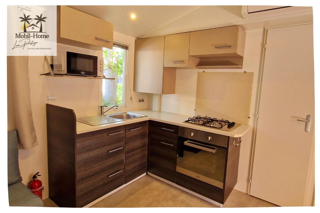 Le Casita des Eucalyptus, Mobil-home 3 chambres aux Sables du Midi à Valras-Plage - 4