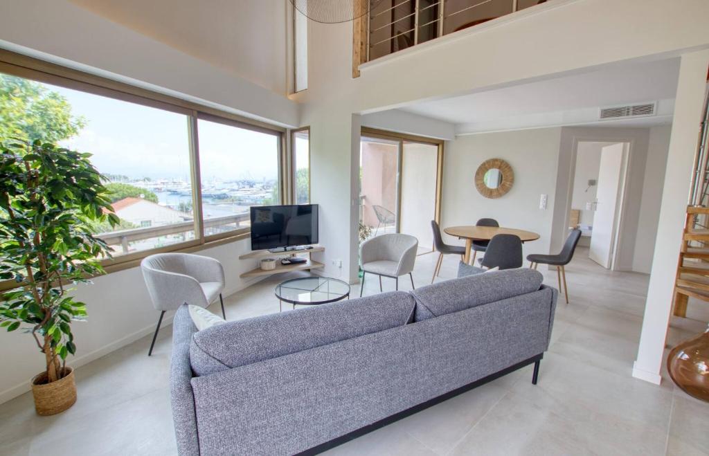Duplex Vieil Antibes 3 chambres Parking avec vue mer Wifi - LIMESTAY - 5