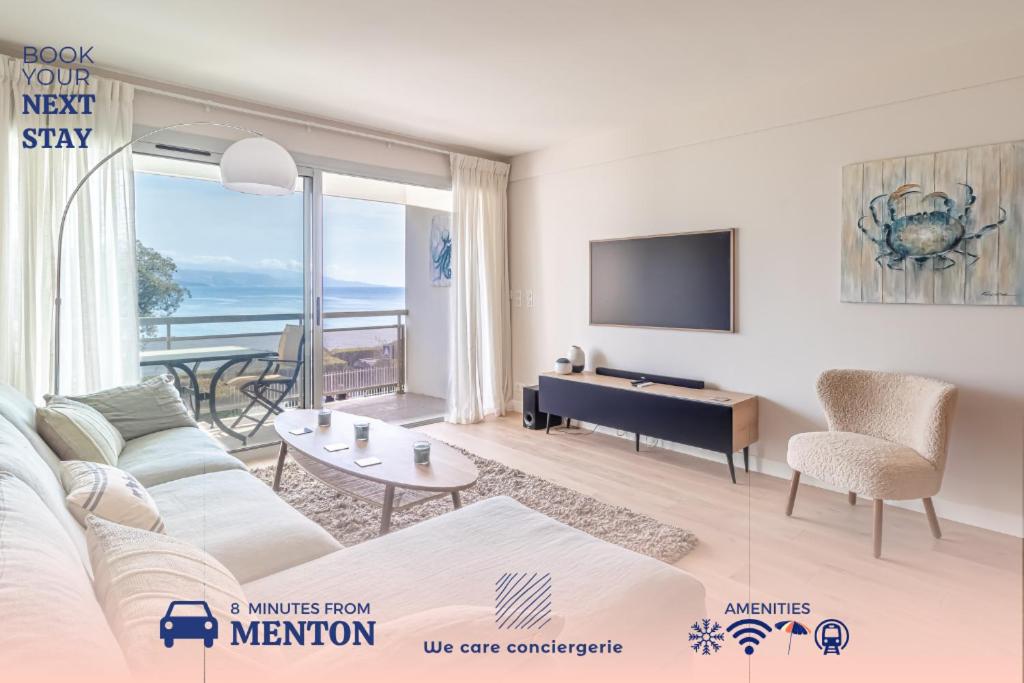 magnificent 2-room apartment sea view Roquebrune - 1