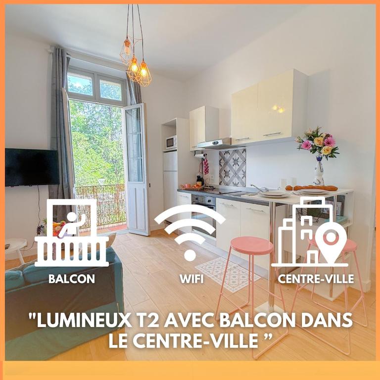 Le Rosy By ApiRent #Balcon #Wifi #Centre-ville, Cannes