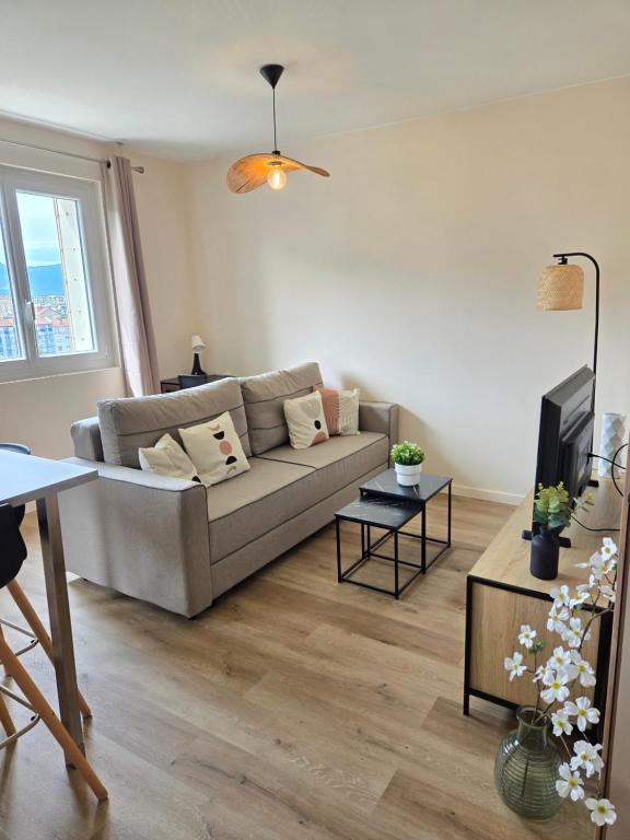 L'Acacia T2 tout confort avec clim WiFi vue tram, Grenoble