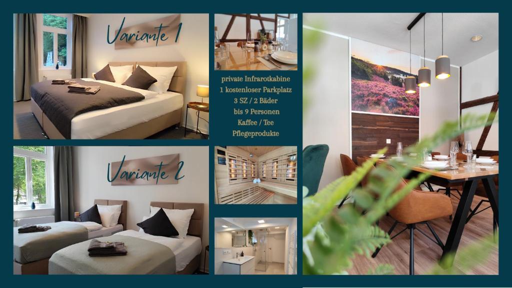 ApartZ - Celle Altstadt - bis 9 Personen, 3 SZ, Infrarotsauna, Parkplatz, W-LAN, Dachterrasse, Celle