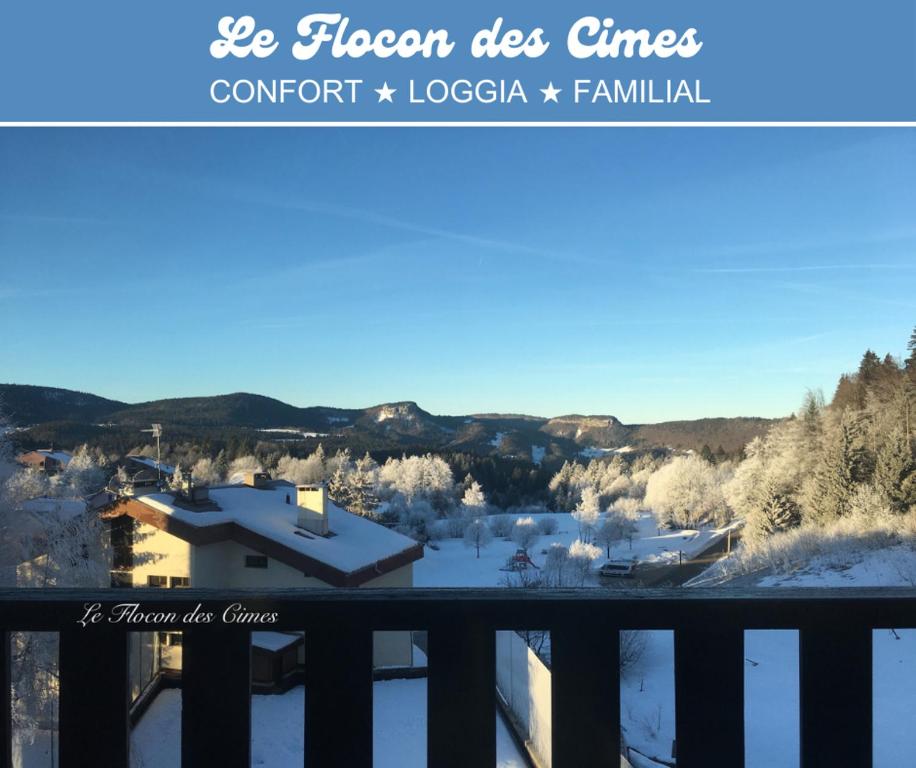 Confortable Studio de montagne avec loggia et jolie vue Les Rousses Le Flocon des Cimes Station de ski familiale Jura 39, Les Rousses