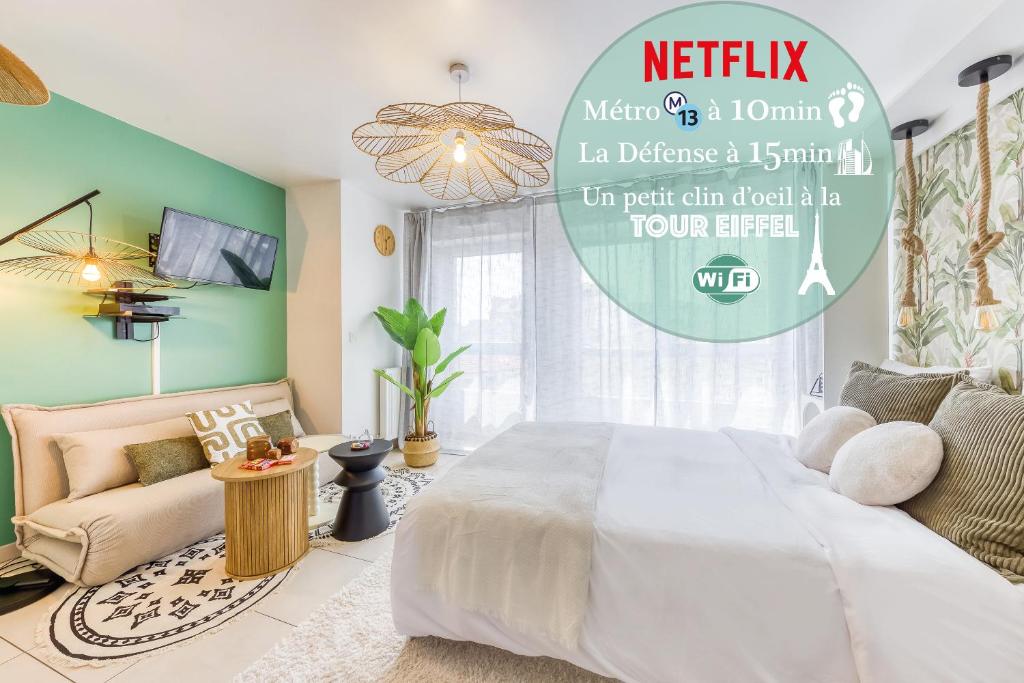 Green Mood - Design & Calme - Aux Portes de Paris, Asnières-sur-Seine