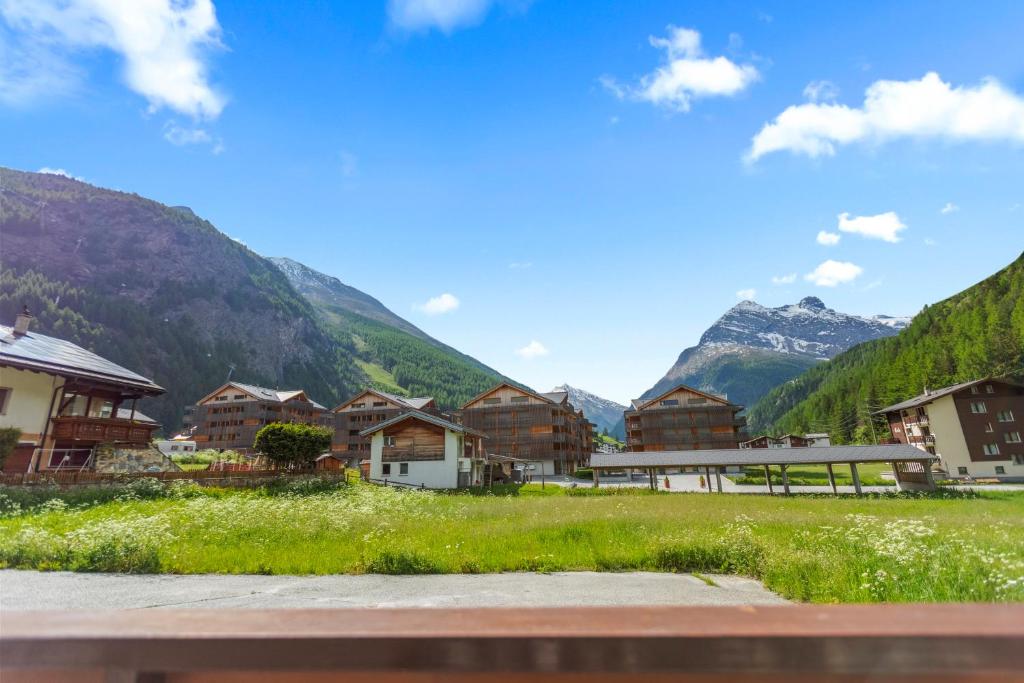 Vue, 2 terrasses & parking privé - Saas-Grund - 4