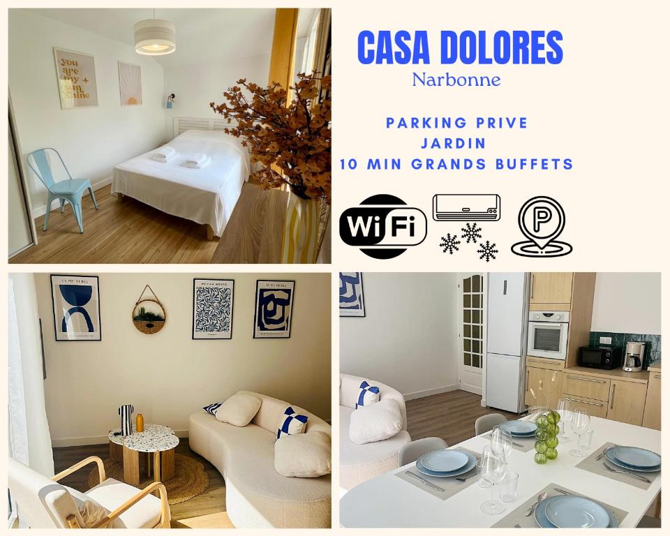 Casa Dolorès parking, jardin, Gds Buffets 10 min - 2