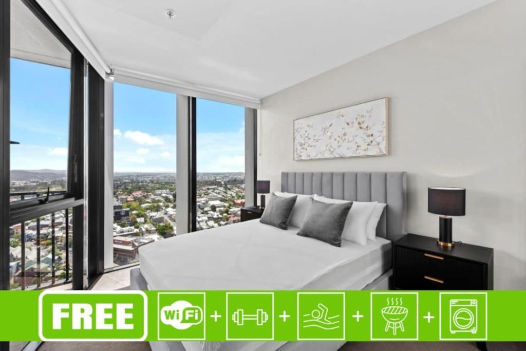 1BR Apt with Stunning City Views Heart of Brisbane, Brisbane