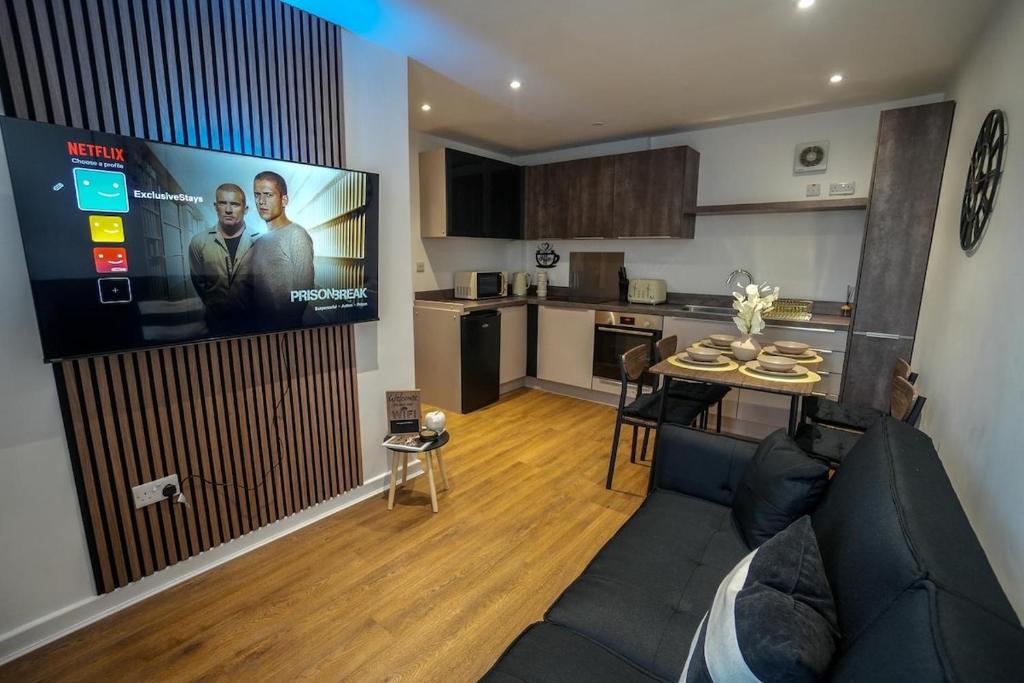 Dreamy escape 2BD apt sofa bed Kelham Hub, Midland
