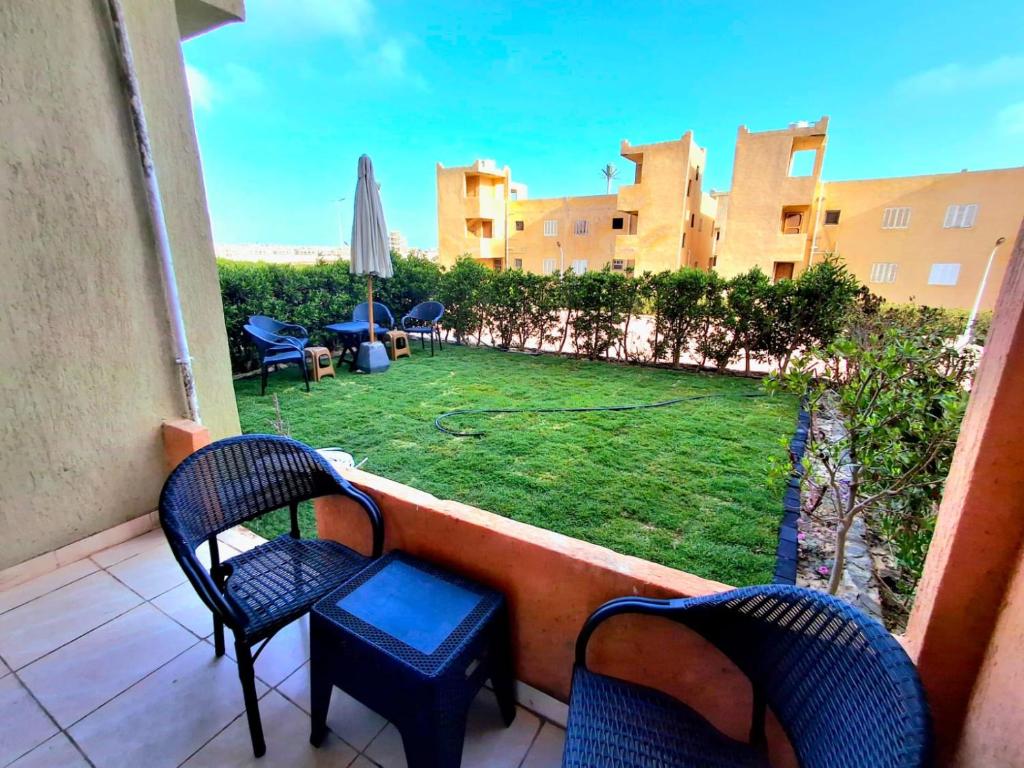 Doblex Beach Chalet with Private Garden in Reem ElFala Resort, El Alamein