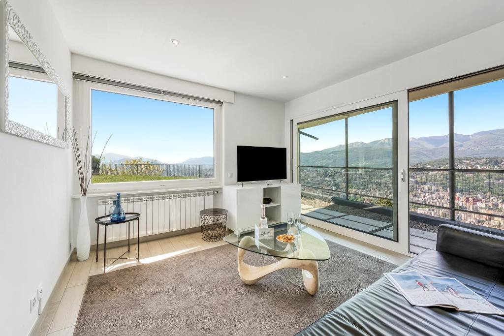 Secret Of Lugano With Lake View - Happy Rentals, Aldesago