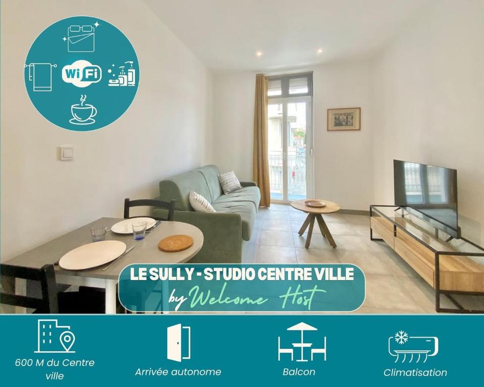 Le Sully, Studio confort en centre & climatisé, Nîmes