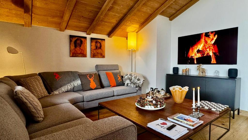 Luxury Penthouse With Mont Blanc Views In Megève - 4