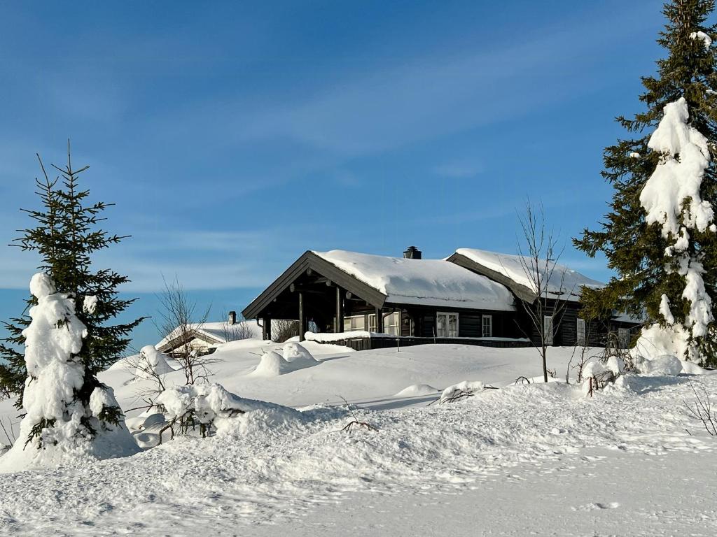 Family-Friendly Log Cabin With Panoramic View, Østby