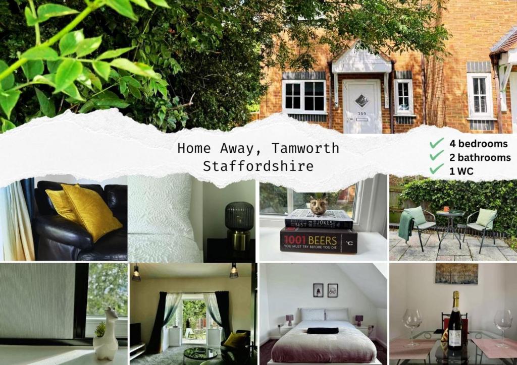 Home away Tamworth Staffordshire 4 Bedroom 3 Bathroom - Semi Detached House, Glascote